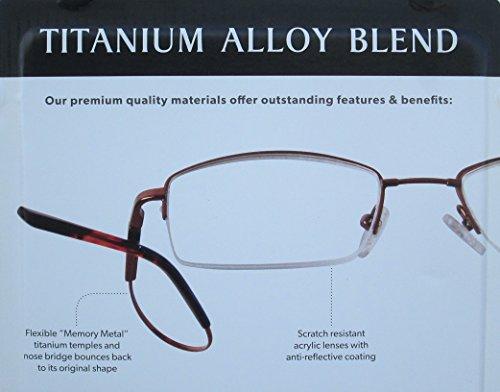 The Reading Glasses Company Reading Glasses Titanium Alloy Blend (+200)