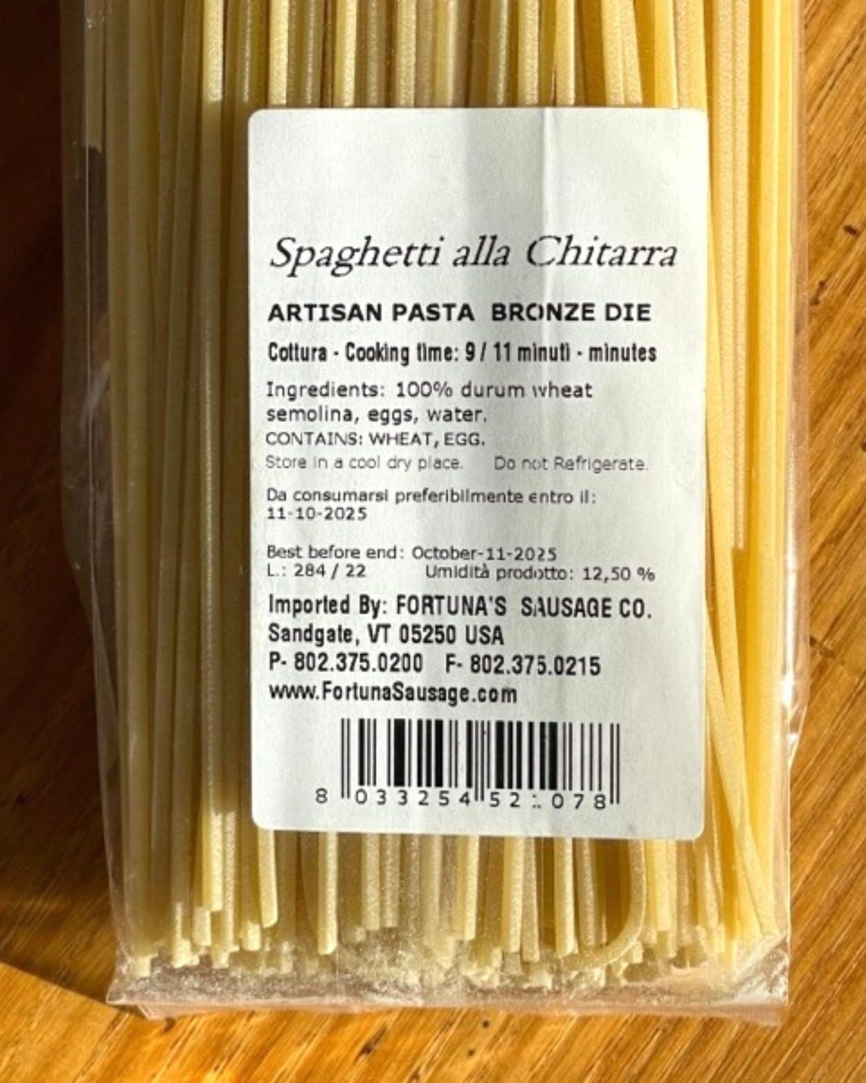 Conte Conte Spaghettoni Pasta - 500g Imported from Italy - Artisanal Durum Wheat Blend - High Protein & Low Ash - Golden Yellow Grain Color - Impurity-Free Water & Static Drying - Perfect for Italian Dishes