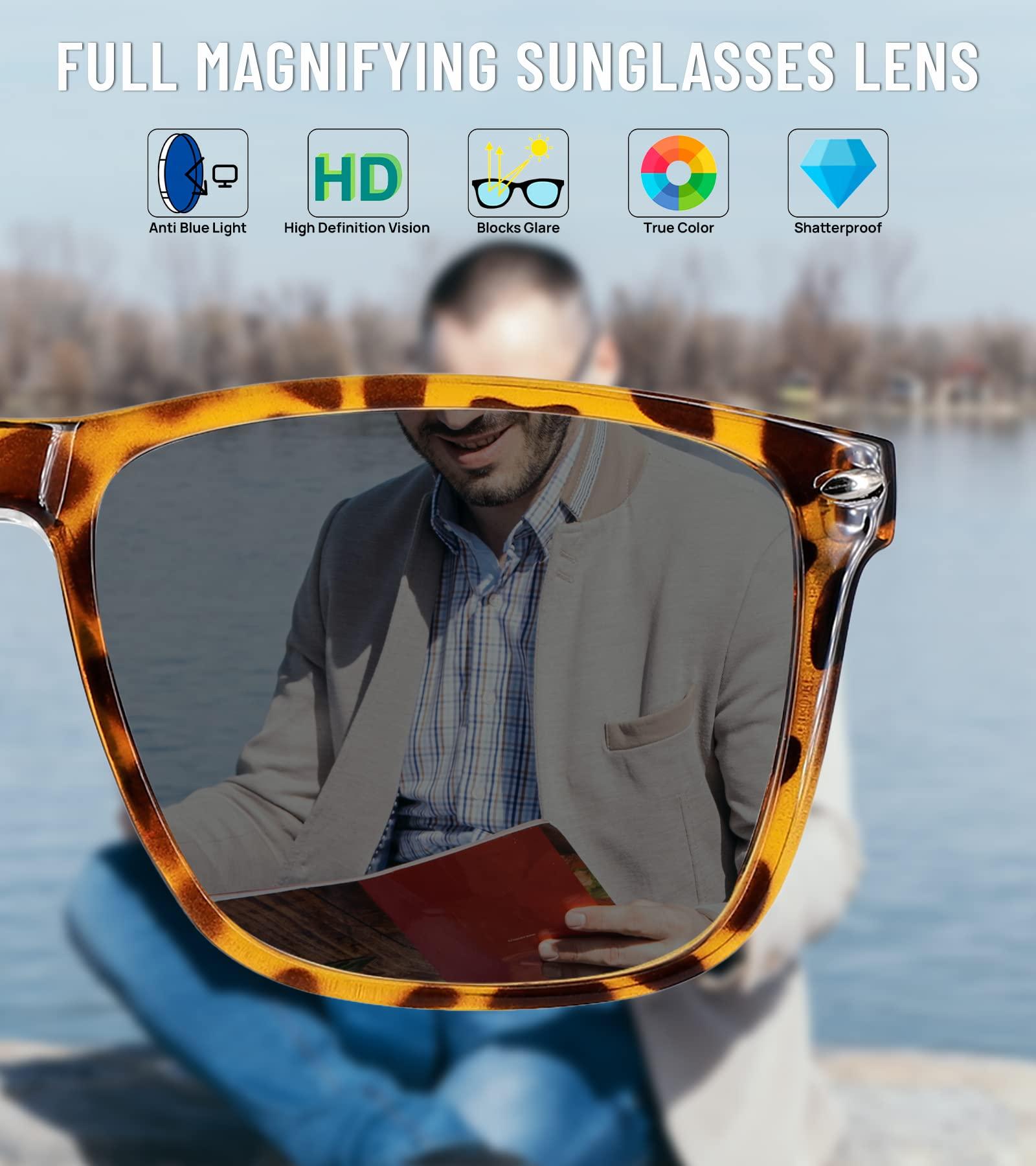 WEMOOTANTS WEMOOTANTS Reader Sunglasses Men UV400 Protection And Blue Light Blocking Sun Reading Glasses 1.0 1.25 1.5 1.75 2.0 2.25 2.5 2.75 3.0 3.5 4.0 Outdoor Readers (Clear 2.00)