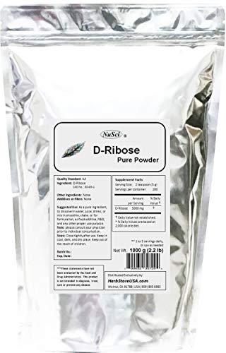 NuSci D-Ribose Pure Powder AJI92 Quality Standard (250 Grams (8.8 oz))