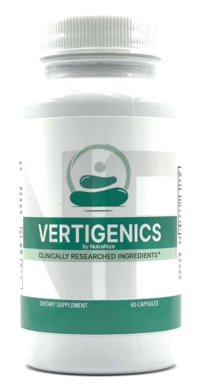 NutraRize Vertigenics - Natural Formula for Balanced Nutrition, Maximum Strength Supplement for Cognitive Health & Wellness, Premium Support Capsules, Vertigenics Reviews Official (60 Capsules)
