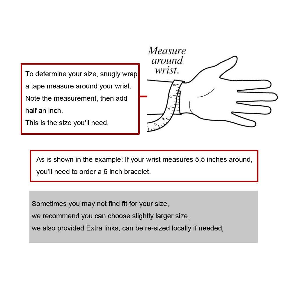 LinnaLove LinnaLove Free Engraving Titanium Medical Alert id Bracelets for Men(8.5")