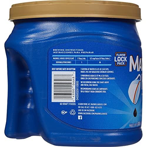 MAXWELL HOUSE Maxwell House 04648 Coffee, Regular Ground, 30.6 Oz Canister