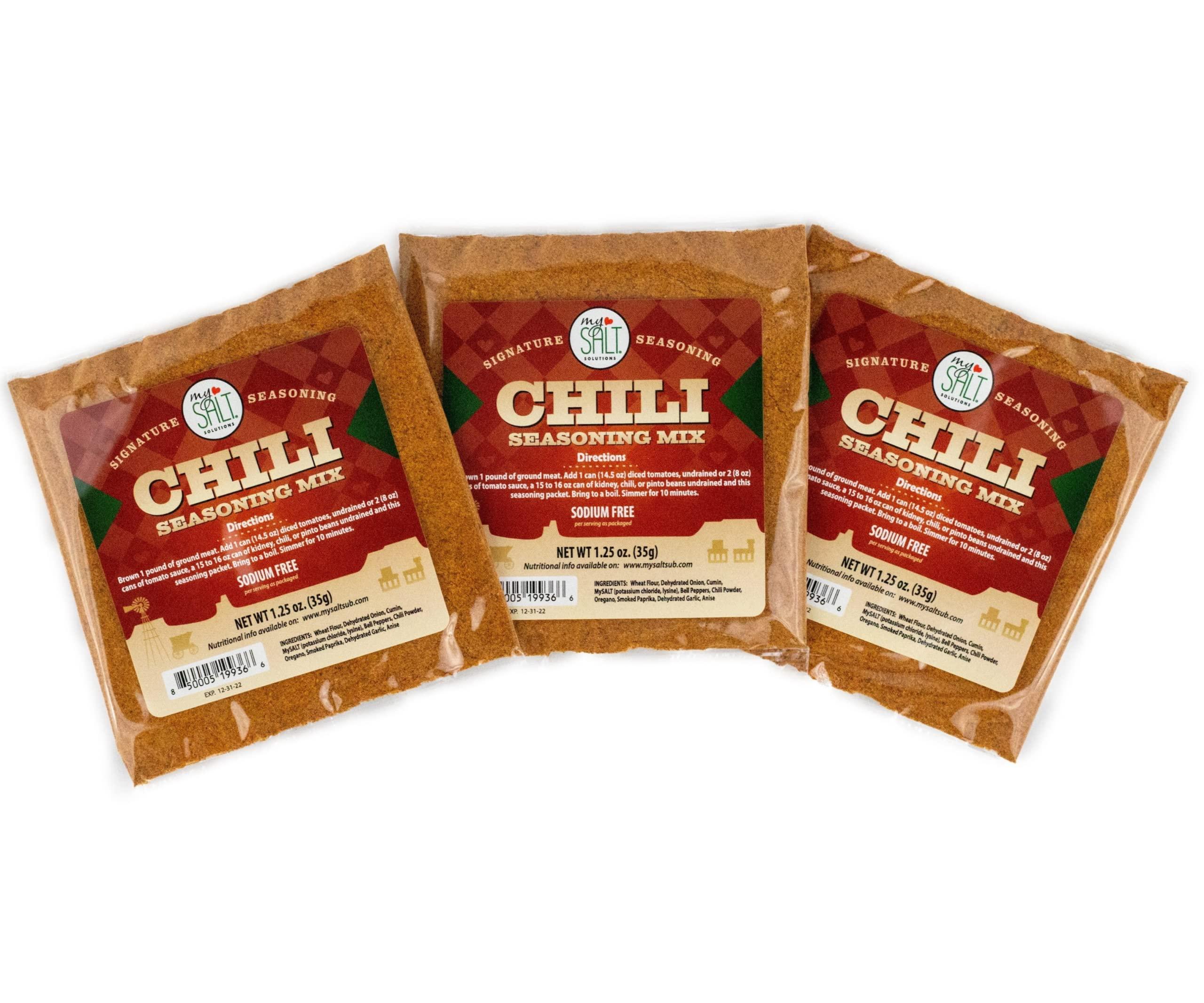 My Salt MySALT Chili Seasoning Mix Sodium Free, 3 Pack