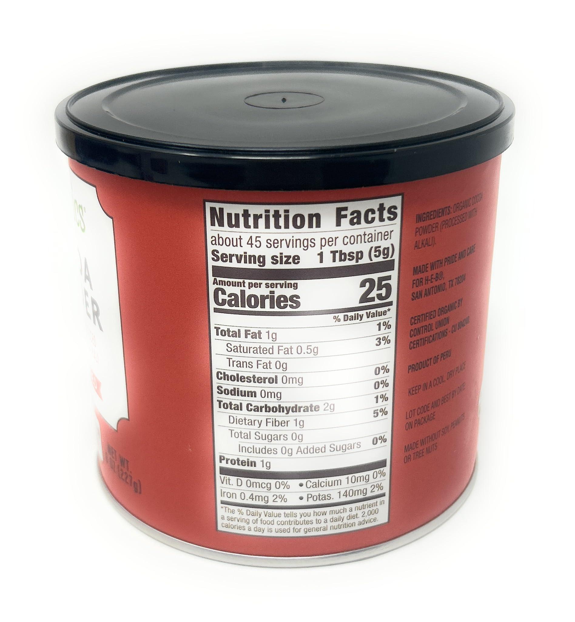 HEB HEB Organics 100% Unsweetened Cocoa Powder 8oz - 1 can