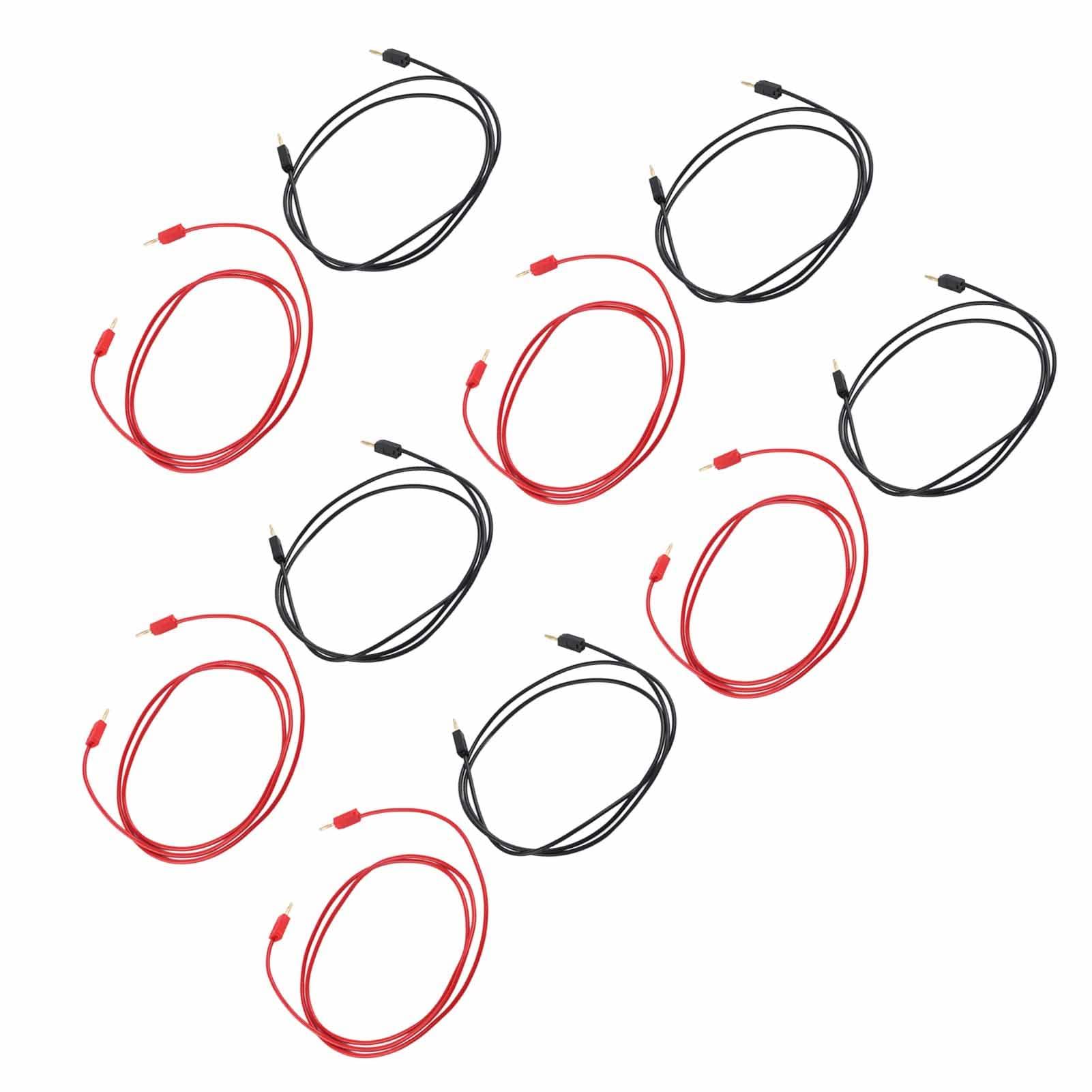 BROLEO Banana Plug Test Line 10A for PVC for Test Cable 2Mm 0.44Mm Plating Plated Experiment Line Trial Line Outlet Plug Testing Cable Test Leads