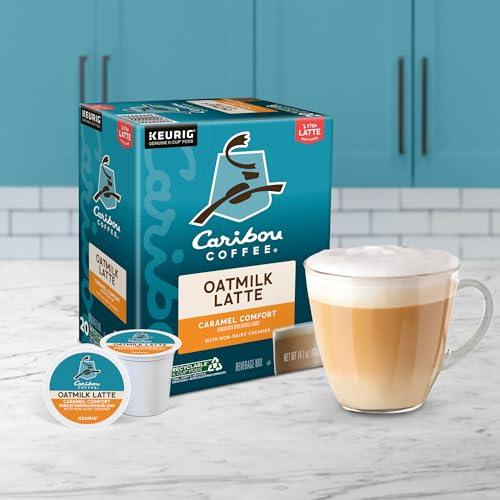 Caribou Coffee Caribou Coffee Caramel Comfort Oatmilk Latte, One Step Latte Single Serve Keurig K-Cup Pods, 20-Count Box