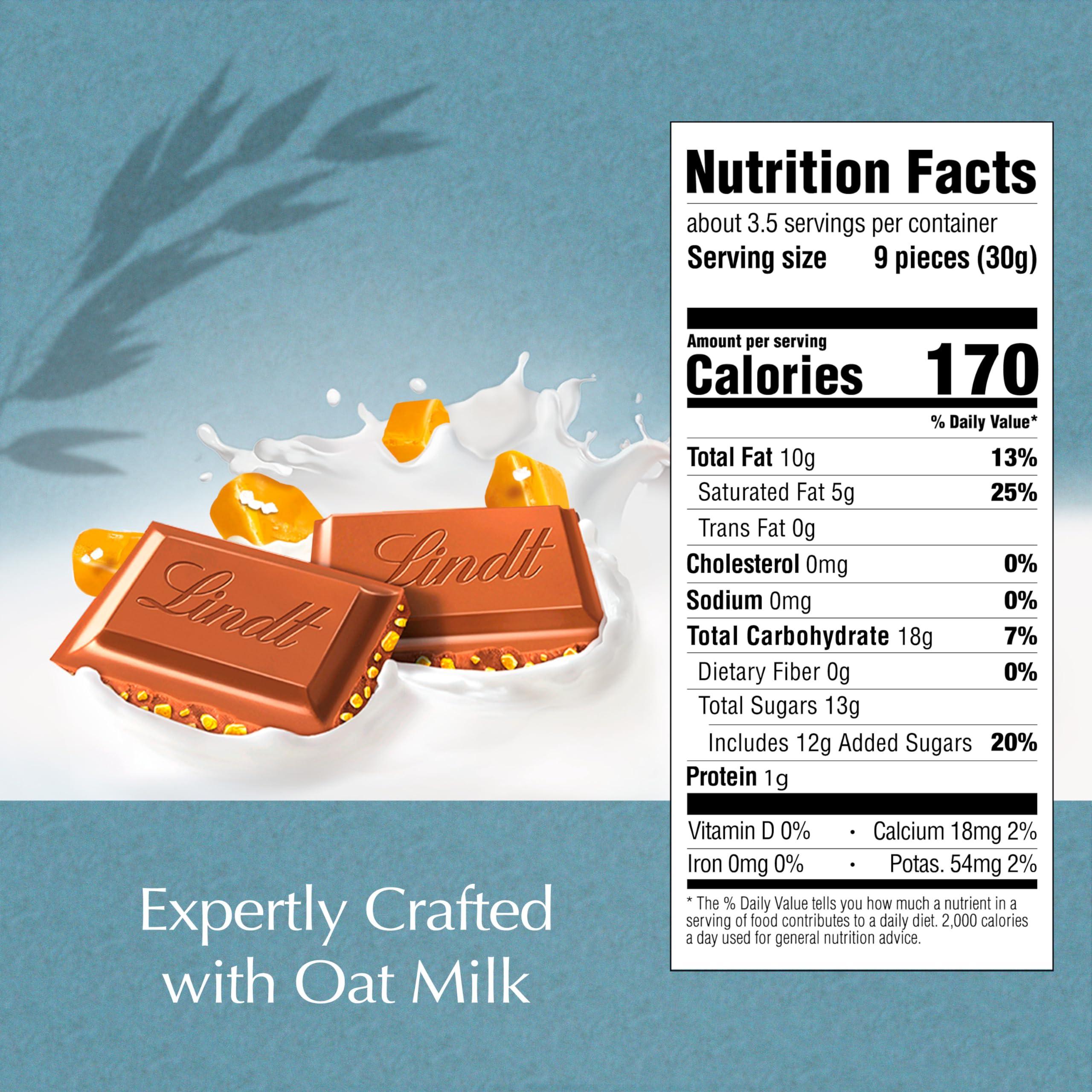 Lindt Lindt CLASSIC RECIPE Non-Dairy OatMilk Salted Caramel Chocolate Candy Bar, 10 Pack, 3.5 oz.
