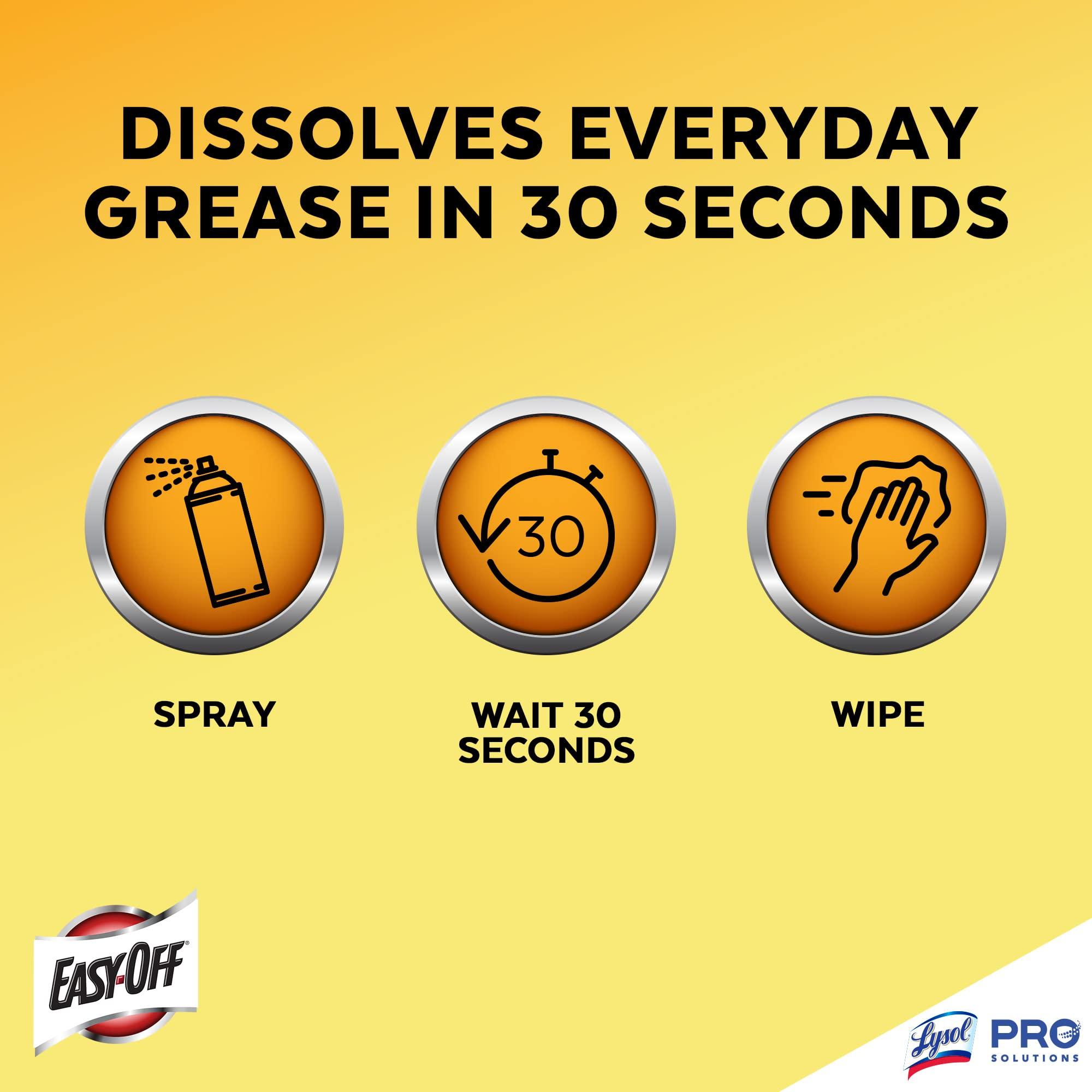 Easy Off Easy Off Pro Fume Free Oven Cleaner, Destroys Tough Burnt on Food and Grease, Lemon Scent, 24 oz., 2 Count