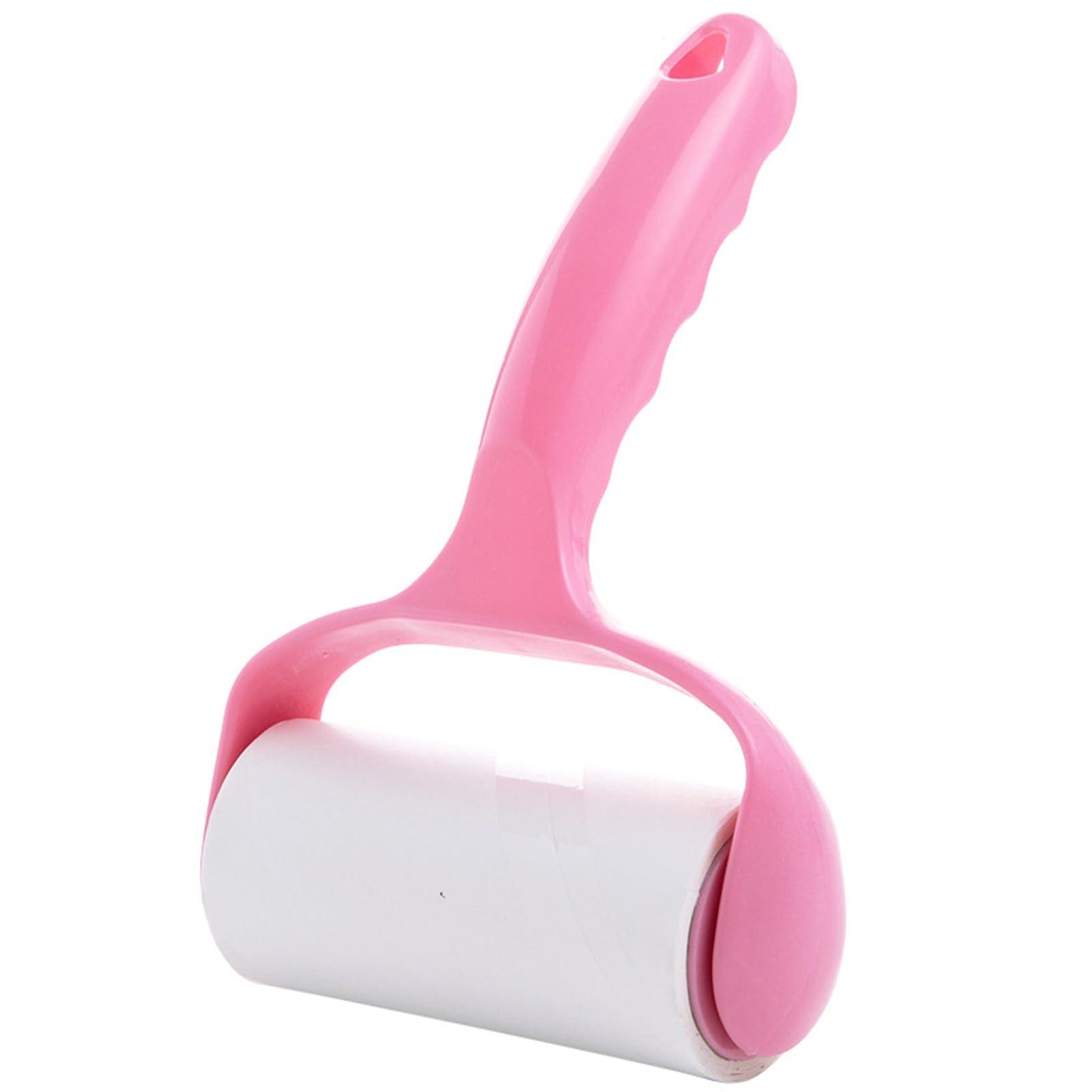 Worparsen Worparsen Double-Sided Adhesive Lint Remover Gentle Roll Clothes Cleaner Roller Sticker Effortless Pet Hair Removal with Strong Adhesion Ergonomic Handle No Pink