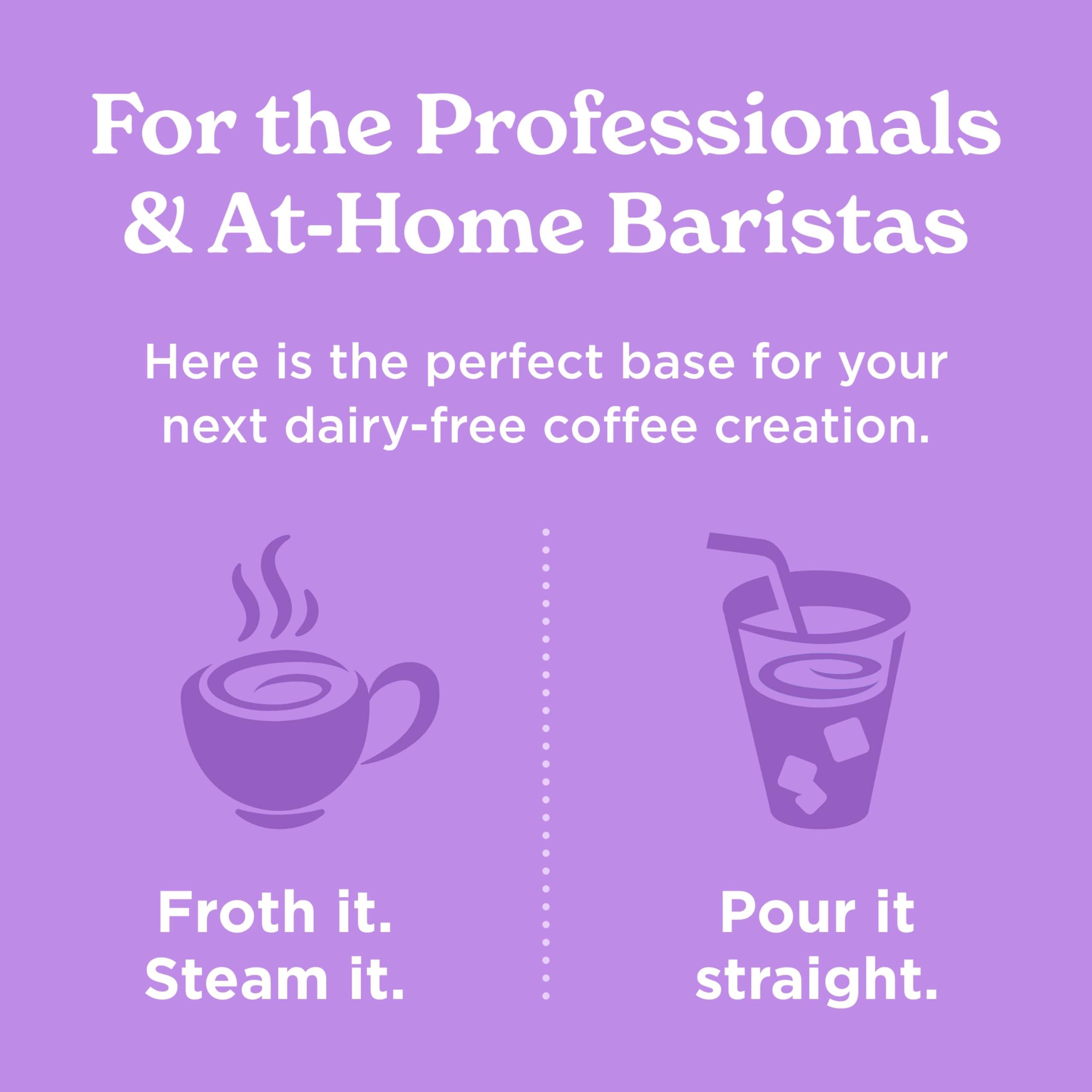 Califia Farms Califia Farms – Vanilla Oat Barista Blend Oat Milk, 32 Oz (Pack of 6), Shelf Stable, Dairy Free, Plant Based, Vegan, Gluten Free, Non GMO, Milk Frother, Creamer, Blue