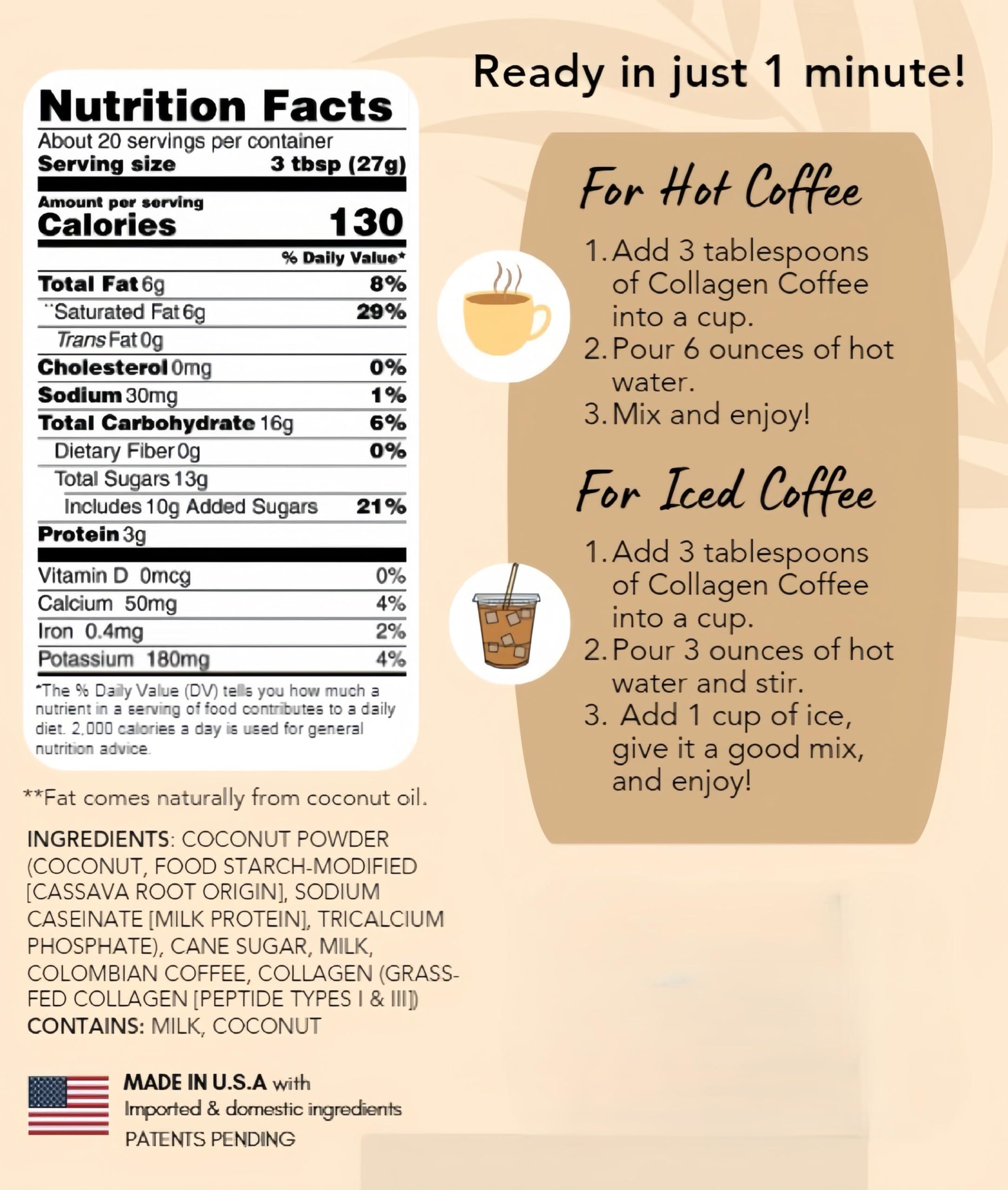 CAcafe CAcafe Coconut Matcha and Collagen Coffee Variety (2-pack)