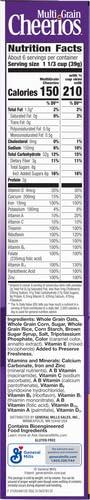 Cheerios Multi Grain Cheerios Heart Healthy Cereal, 9 OZ Cereal Box