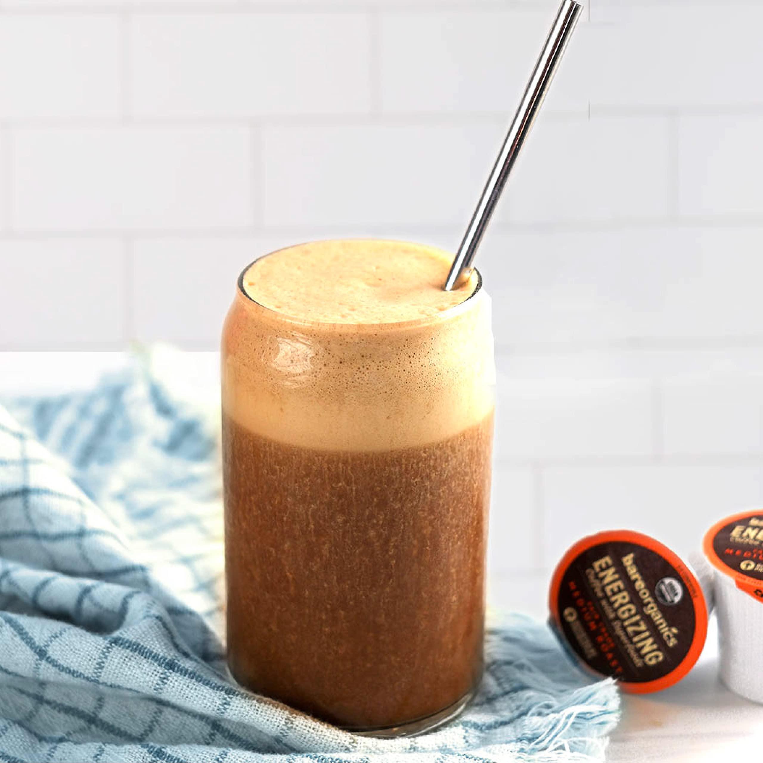 BareOrganics BareOrganics 13214 ENERGIZING USDA Organic Coffee Infused with Superfoods & Probiotics, Organic Coffee Pods, Keurig K-Cup Compatible Organic Coffee Pods, Vegan, Gluten Free, 10 Single (Pack of 2)