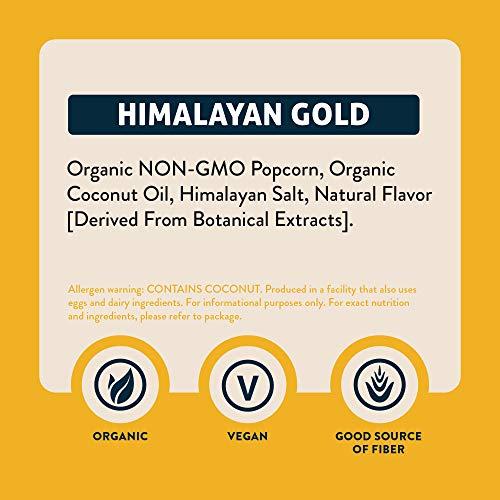 Lesserevil LesserEvil Organic Popcorn, Himalayan Gold, .88 Ounce, 18 Count