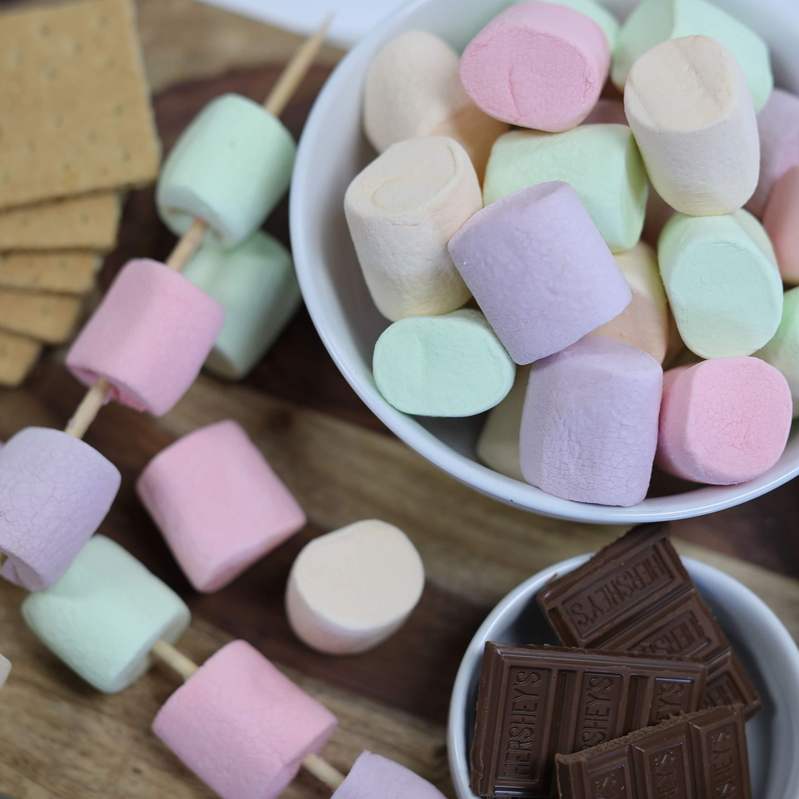 Ziyad Ziyad Gourmet Halal, Multi-colored Large Marshmallows, Fruity, Pork-Free, Egg-Free, Dairy-Free, Gluten-Free, Perfect for Holidays and Smores, 8.80oz