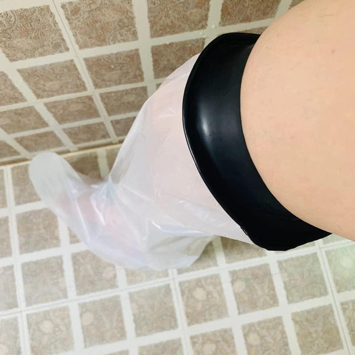 GREUS Waterproof Cast Cover Leg for Shower, Cast Protector Adult Fracture Cast Plaster Bath Cover Foot Injury Shoe Scald Shower Wound Post Surgery Protective Cover