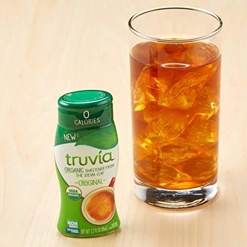 Truvia Truvia Organic Zero-Calorie Liquid Stevia Sweetener, fluid ounce bottle, Original flavor, 2.7 Fl Oz (Pack of 12)