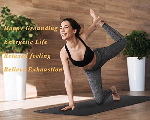 generic Grounding Mat, Grounding Bed Mat with 1 Grounding Cord Indoor Mat for Improving Sleep Body Health (11.8 * 23.6inch)