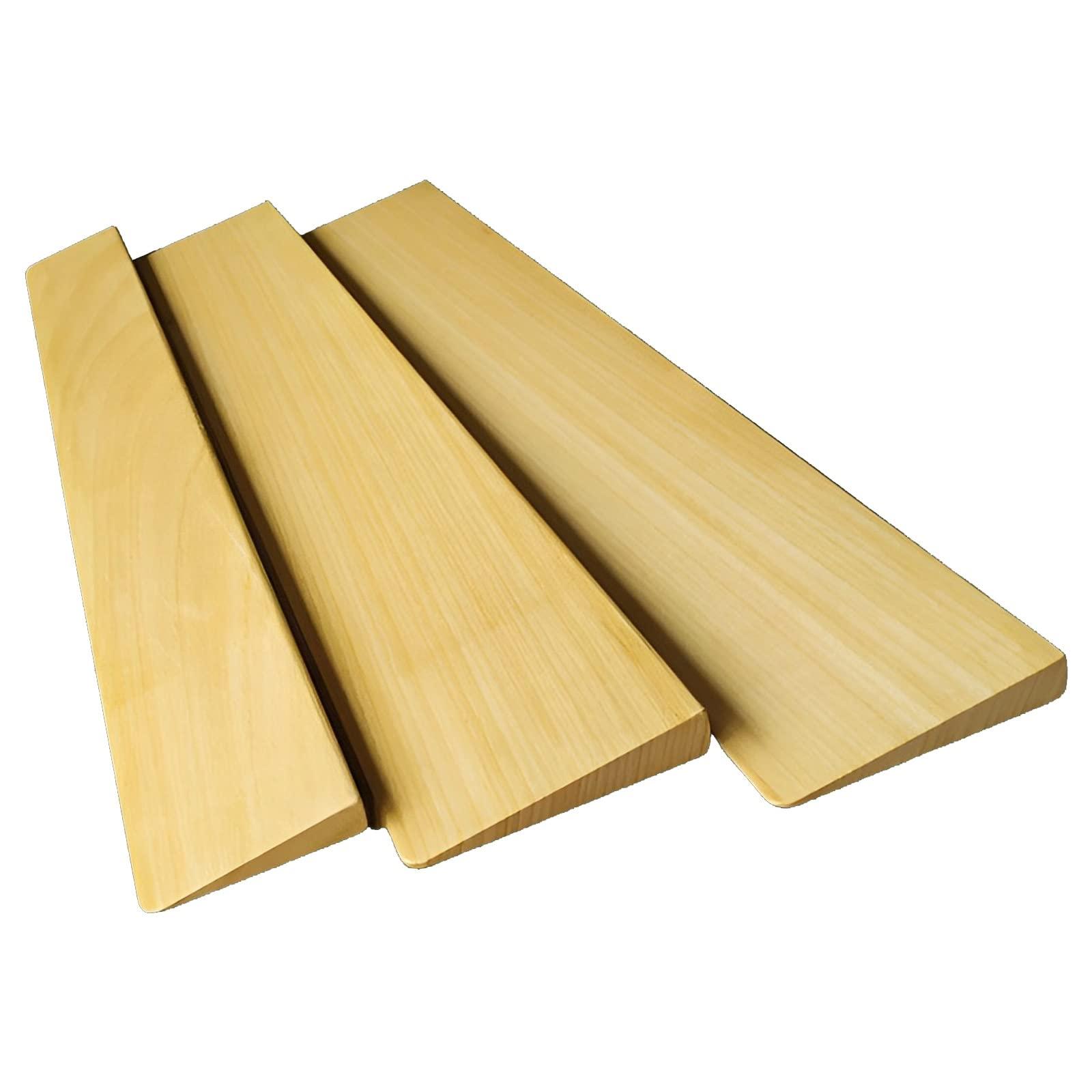 IDEAX Solid Wood Ramps Threshold Ramp Indoor Entry Transitions Slope Step Ramp Suitable for Elderly Disabled Seniors Wheelchair, Doors, Bathrooms, Steps, Stairs Kerb Ramp(60 * 8 * 1.5cm)