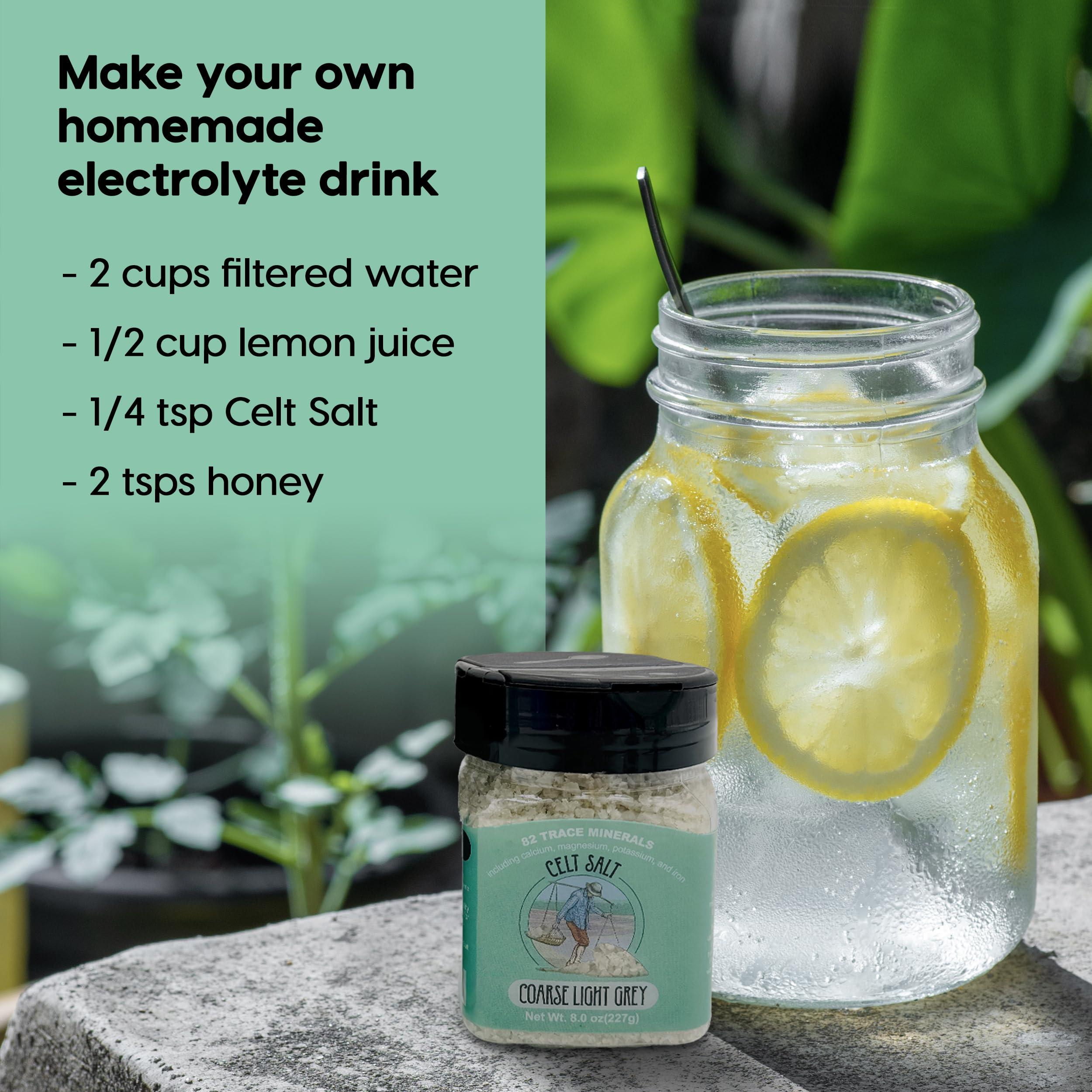 Celt Salt by Nature\'s Pantry Celtic Salt Light Grey Coarse, Celt Salt By Natures Pantry, 82+ Minerals, non-GMO, Organic & Unrefined, Gluten-Free, Authentic, Sal, Hand Harvested, Cooking, Baking, Pickling, Electrolytes, Healthy Seasoning,1 lb (16oz) Bag