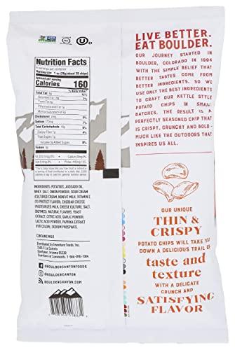 Boulder Canyon BOULDER CANYON Thin & Crispy Cheddar Sour Cream Potato Chips, 6 OZ