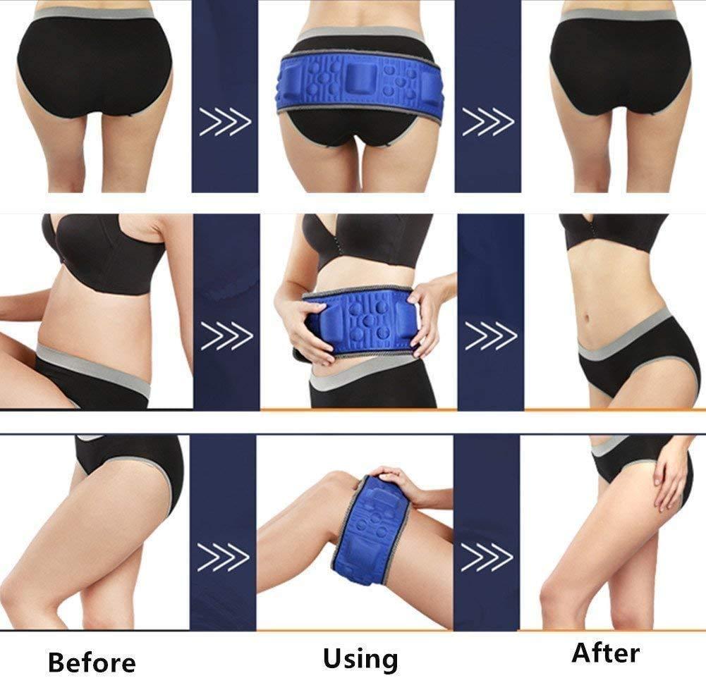 Eonthry Burning Fat Slimming Belt Electric Weight Lose Magnet Belt Vibration Massage Rejection Shaper Bel of Fat Machine for Waist, Thigh, Hip, Leg