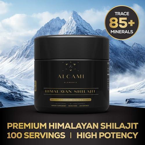 alcami elements Alcami Pure Himalayan Shilajit Resin - High Potency Gold Grade for Men & Women | 100 Servings | Energy Boost & May Support Health | 85+ Trace Minerals | 75%+ Fulvic Acid | Lab Tested, 50 Grams
