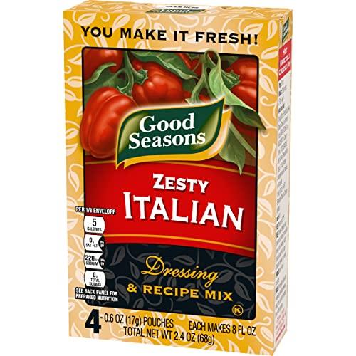 Good Seasons Good Seasons Zesty Italian Dressing & Recipe Seasoning Mix, 4 ct Packets