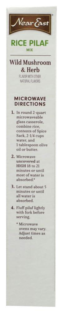 Near East Near East, Rice Pilaf Mix, Wild Mushroom & Herb, 6.3oz Box (Pack of 6)