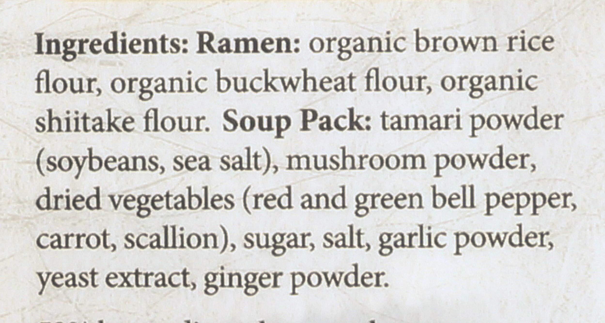 Lotus Foods Rice Ramen; Buckwheat & Mushroom With Vegetable Broth