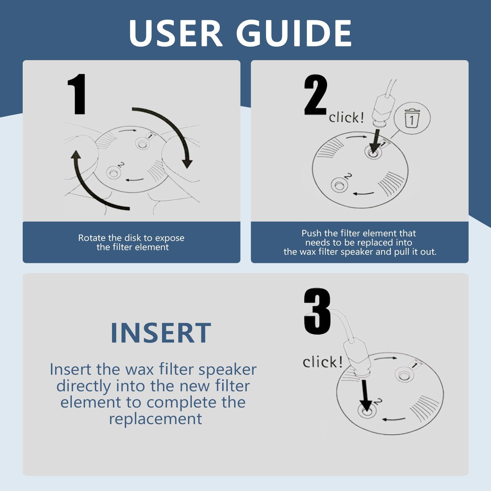 Audisaisi Cerushield Disk v2.0 098-0445 for phonak, Phonak Hearing Aid Accessories Wax Filters, Hearing aid wax guards, Phonak wax guard- Improve Sound Performance,1 pack/8 pcs