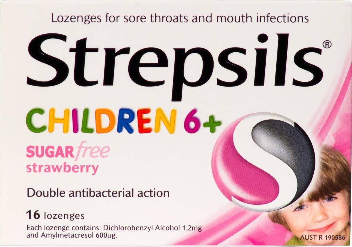 Strepsils Strepsils Children 6+ Strawberry - 24 Lozenges