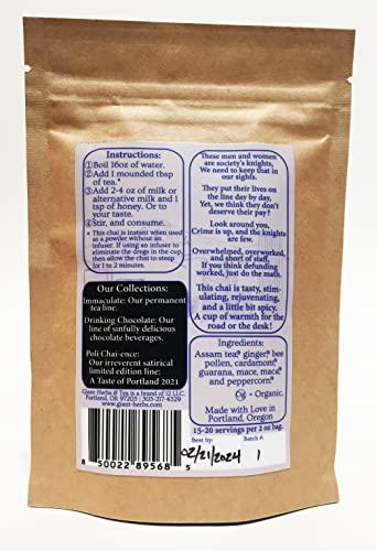 Giant-Herbs & Tea Thinking Big In Small Batches Giant-Herbs & Tea Thin Blue Line (Ginger, Bee Pollen, and Cardamom) Chai