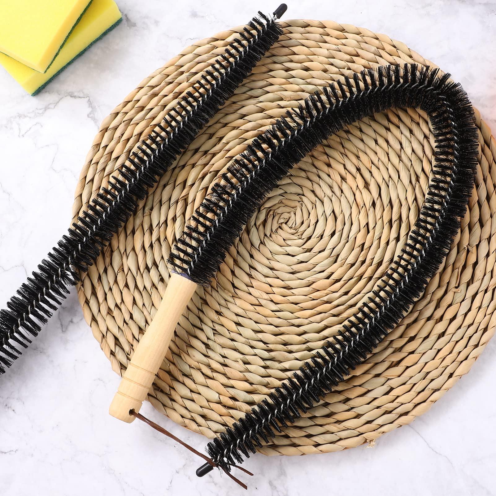 ULTECHNOVO ULTECHNOVO Washing Machine Cleaner Dryer Vent 3pcs Dryer Vent Cleaner Lint Brush Flexible Refrigerator Coil Cleaning Brush Radiator Cleaner Vent Cleaner with Wood Washer Cleaner