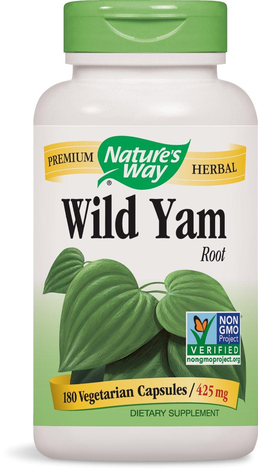 Nature's Way Nature's Way Wild Yam, 180 Vcaps, 425mg (Pack of 2)