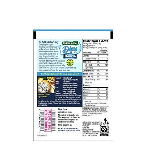 Hidden Valley Hidden Valley Original Ranch Dips Mix, Eight 1 Ounce Packets (8 Packets Total)