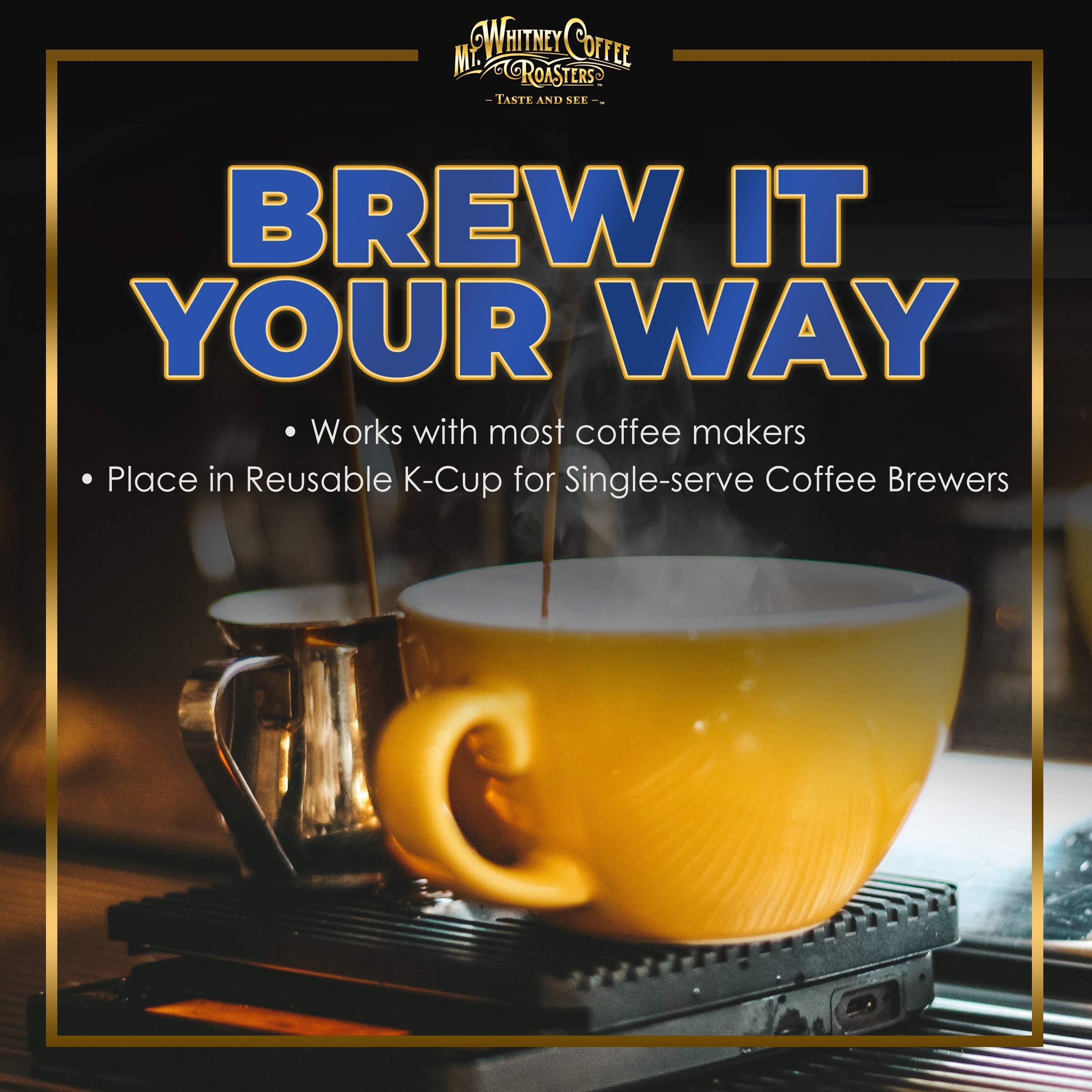 Mt. Whitney Coffee Roasters Mt. Whitney Organic Mammoth Espresso, Low Acid Coffee (Whole Bean, 12 Oz)