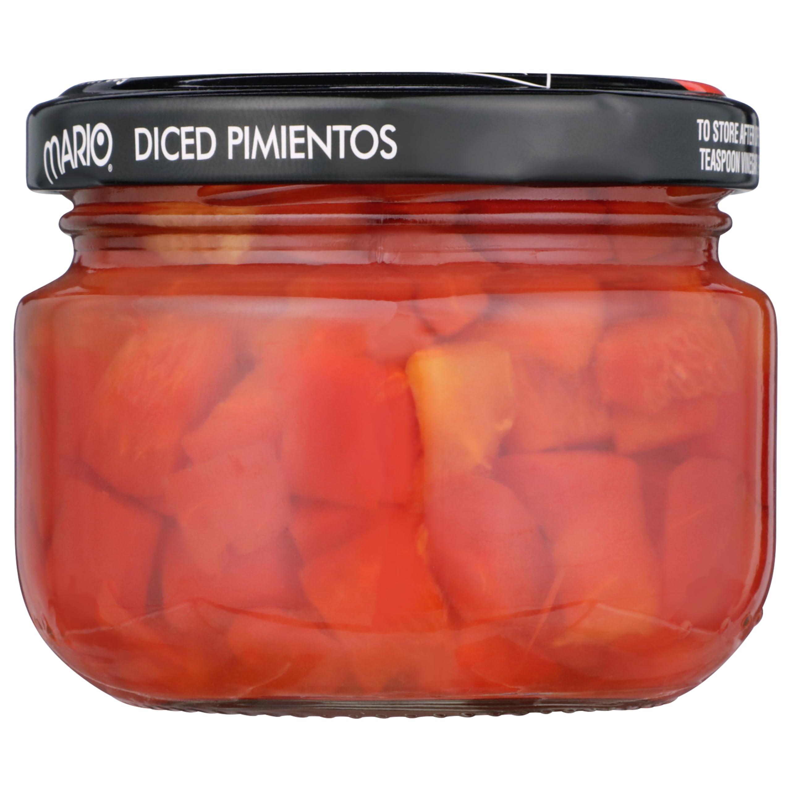 Mario Mario Camacho Pimientos Diced, 4-Ounce (Pack of 12)