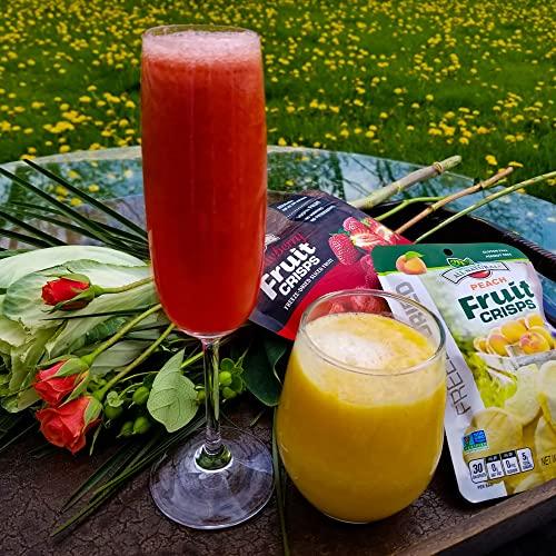 Brothers-ALL-Natural Brothers All Natural, Strawberry Freeze Dried Fruit Crisps, Gluten Free, Non-GMO, Nothing Added, 1 oz. Resealable Pouch (Pack of 8)