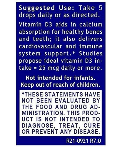 Quantum Nutrition Labs QNL D3 Gold - Vitamin D Liquid Drops - Bone Strength Supplement - Offers Cardiovascular & Immune Support - Premium Health & Wellness Product - 0.43 fl oz (2 Pack)