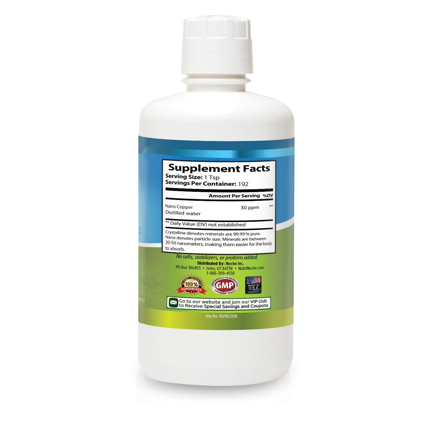 NutriNoche NutriNoche Colloidal Copper | 99.99% Ultra Pure Crystalline Nano Copper Particles