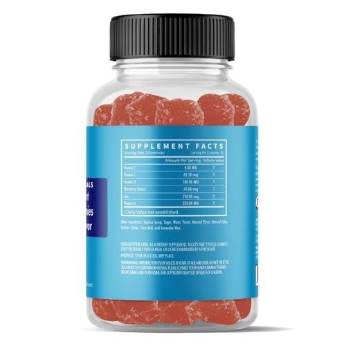 The Wellness Company The Wellness Company Immune Support Elderberry Gummies | 60 Mixed Berry Gummies, 2 Month Supply | Elderberry and Essential Vitamins for a Natural Immunity Boost | Vegan, Gluten-Free