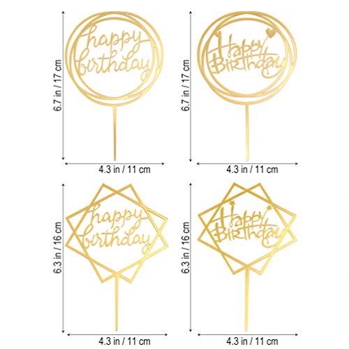 NUOBESTY NUOBESTY 6 Pcs Cake Toppers Cake Picks Dessert Table Decorative Supplies Fruit Picks Acrylic Topper for Cakes