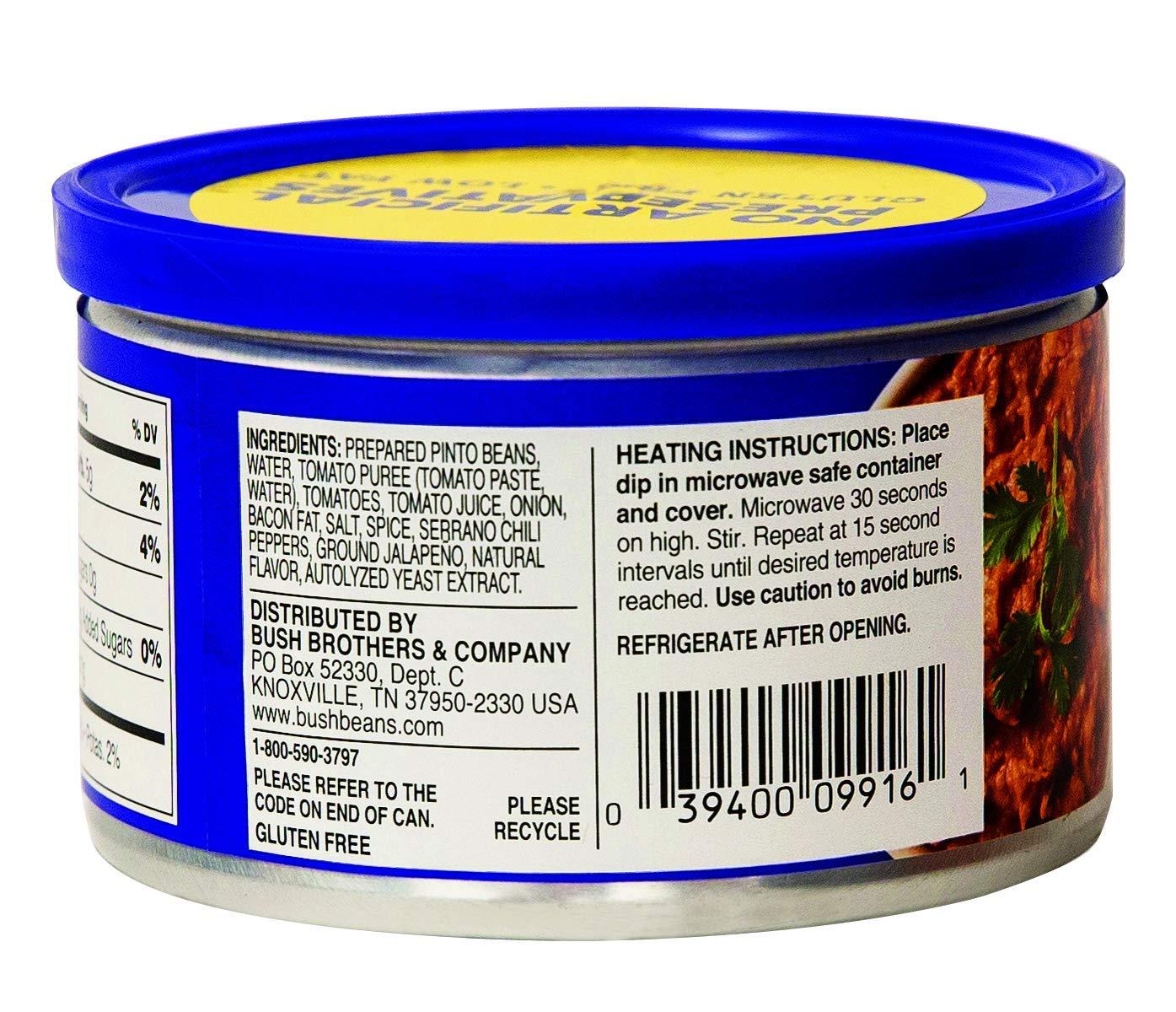 Bush\'s Best Bush\'s Best Bean Dip, Original, 9.5 OZ (Pack of 3)