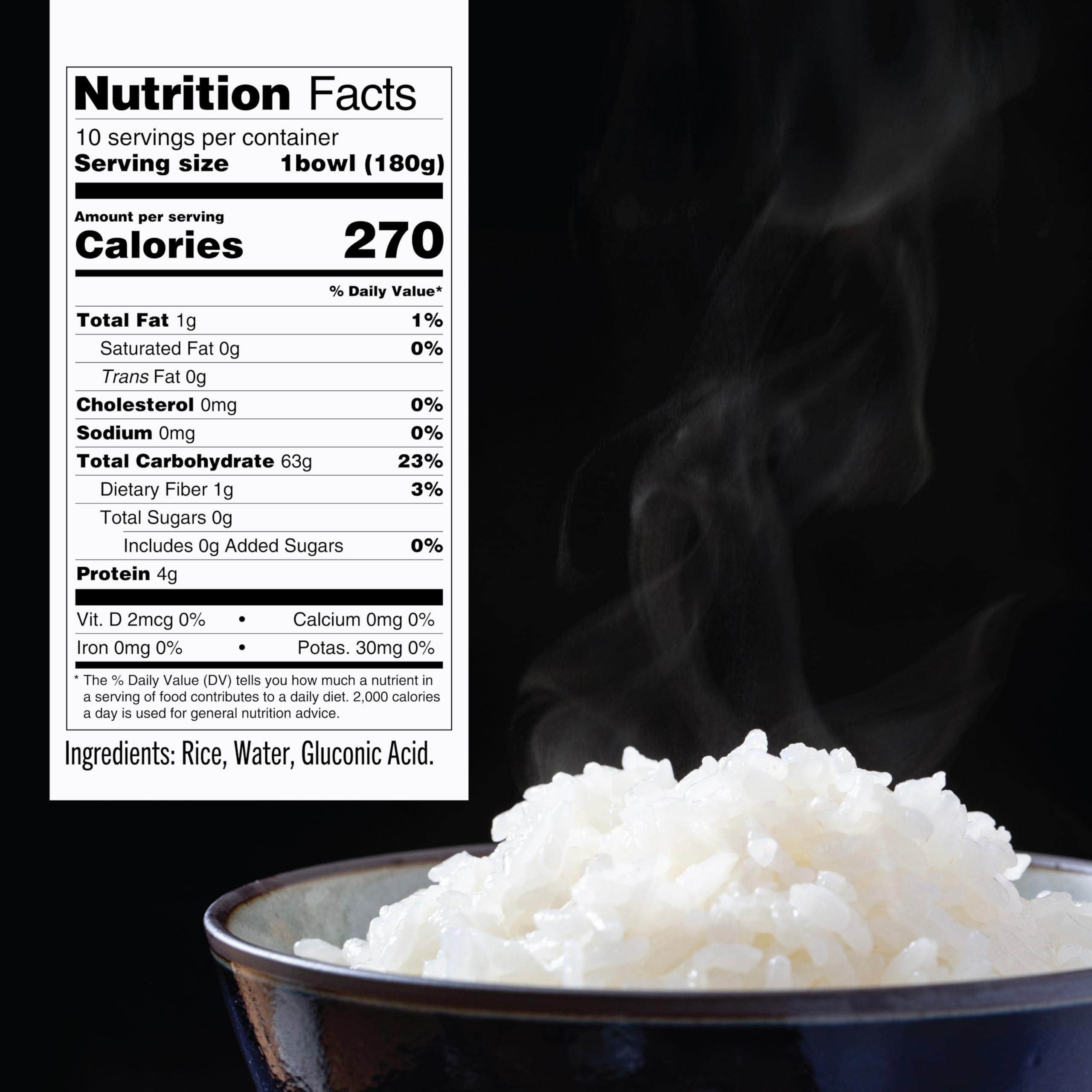 IRIS IRIS Instant White Sushi Rice (10 Pack), Premium Japanese Short Grain Sticky Rice, Microwave for 80 seconds (1.2 Minutes), Gluten Free Vegan, Grown Polished and Packed in Japan