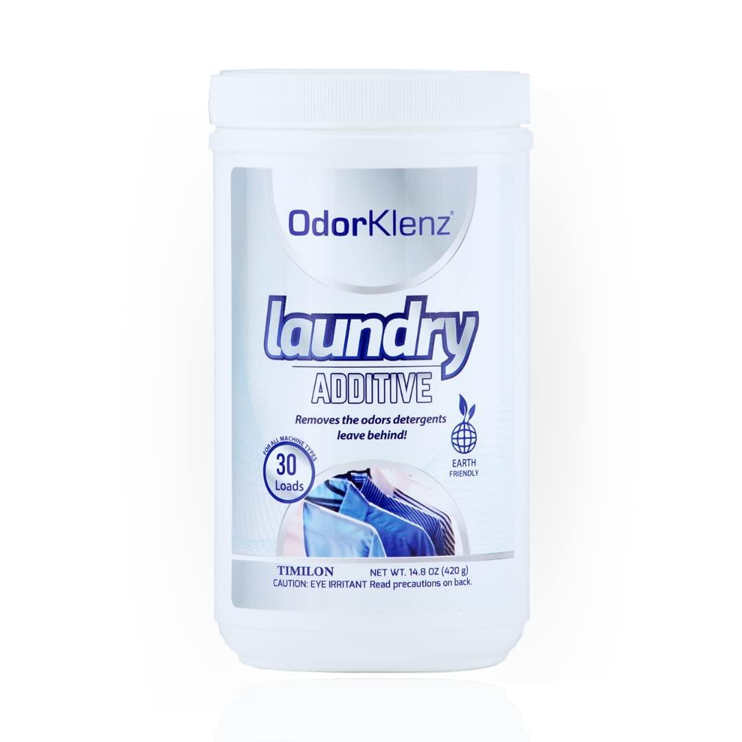 OdorKlenz OdorKlenz Laundry Additive Odor Remover, Powder, 30 Loads | Laundry Odor Eliminator for Strong Odors | Smoke Odor, Chemical Odors, Pet Odors & New Clothes Smell | Unscented and Non-Toxic