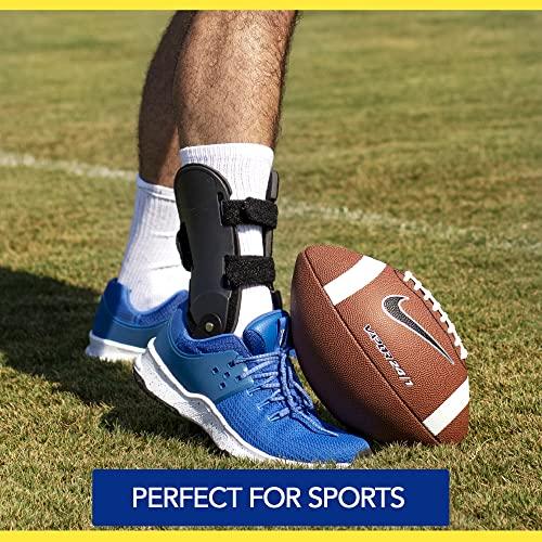 Brace Direct Brace Direct Semi-Rigid Active Ankle Brace Stabilizer for Sprain Support and Protection for Volleyball, Basketball, Football and more - Men and Women