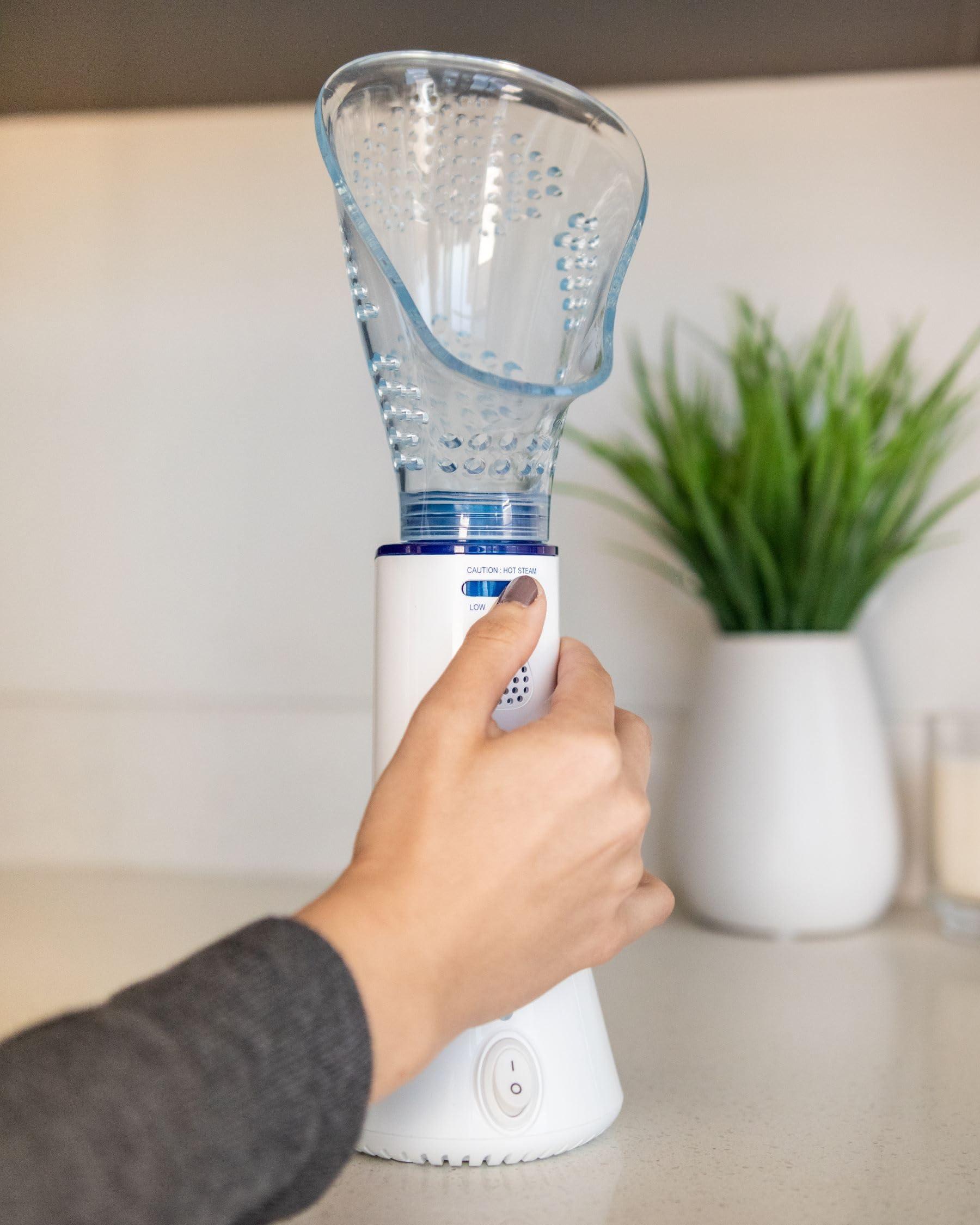 Crane Crane Personal Vaporizer Steam Inhaler, Throat Steamer, Warm Steam Sinus Inhaler for Congestion and Cough Relief, Vapor Pad Compatible