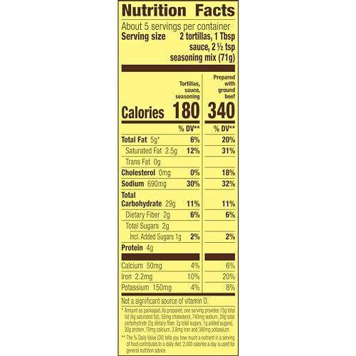 General Mills Old El Paso Soft Taco Dinner Kit, 12.5 oz.